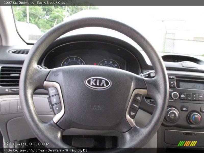 Ebony Black / Gray 2007 Kia Optima LX