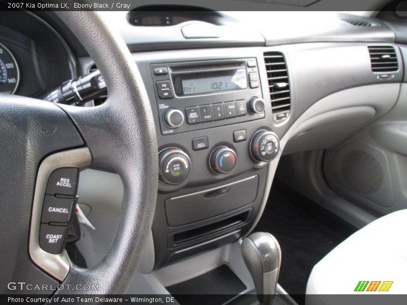 Ebony Black / Gray 2007 Kia Optima LX