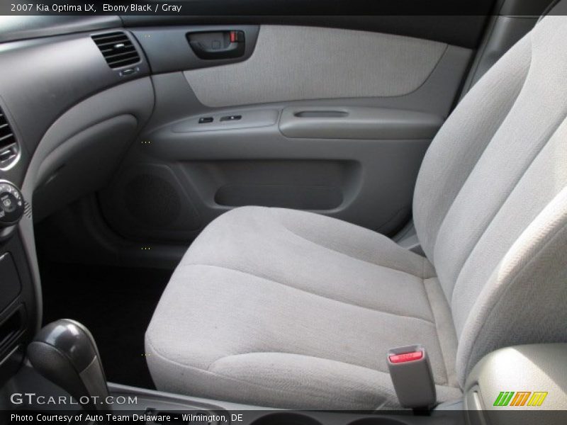 Ebony Black / Gray 2007 Kia Optima LX