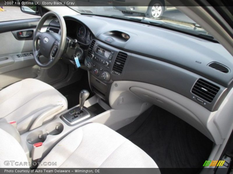 Ebony Black / Gray 2007 Kia Optima LX