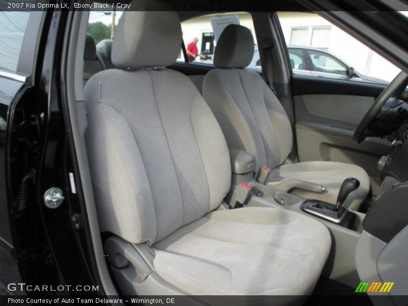 Ebony Black / Gray 2007 Kia Optima LX