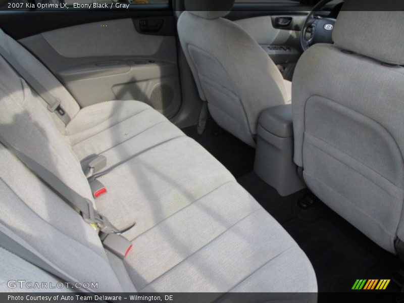 Ebony Black / Gray 2007 Kia Optima LX