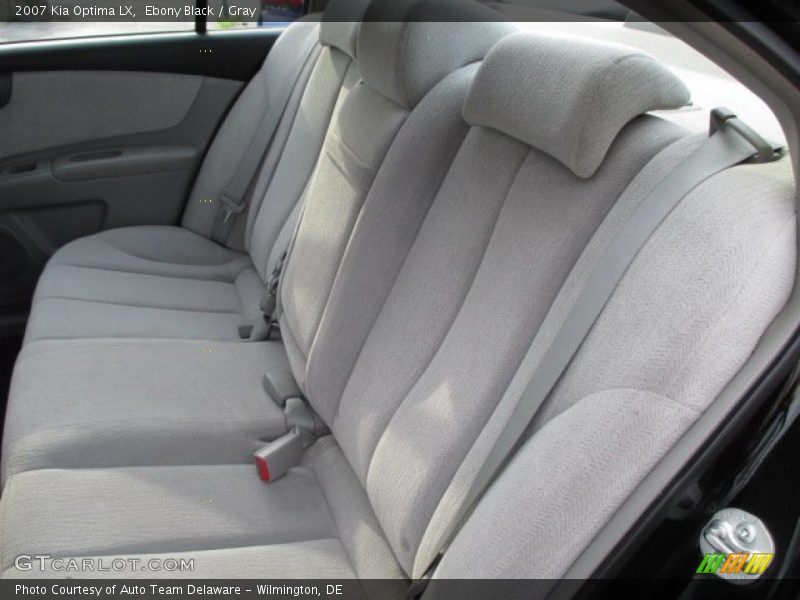 Ebony Black / Gray 2007 Kia Optima LX