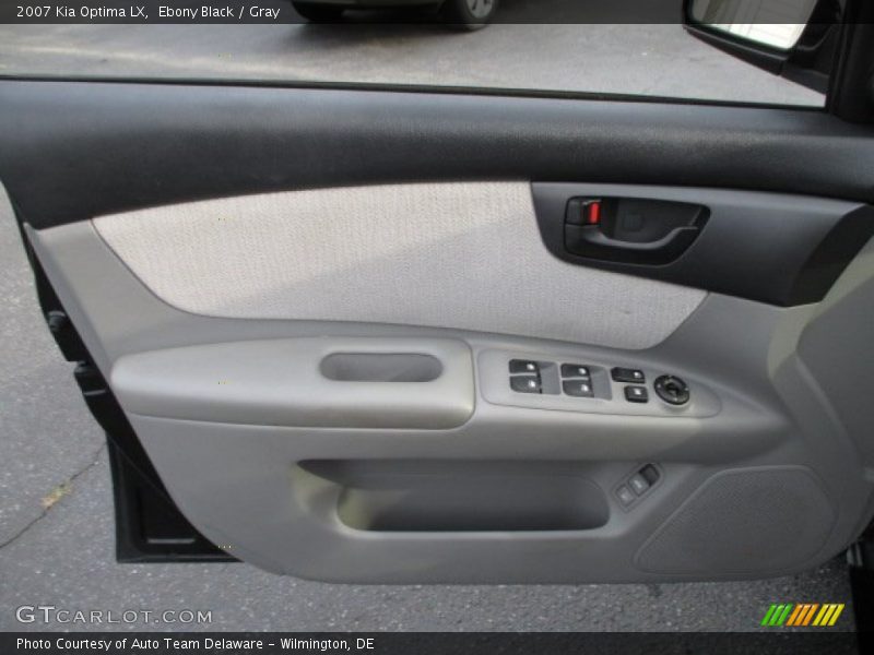 Ebony Black / Gray 2007 Kia Optima LX