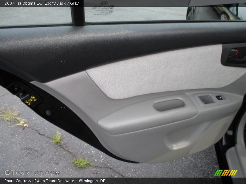 Ebony Black / Gray 2007 Kia Optima LX