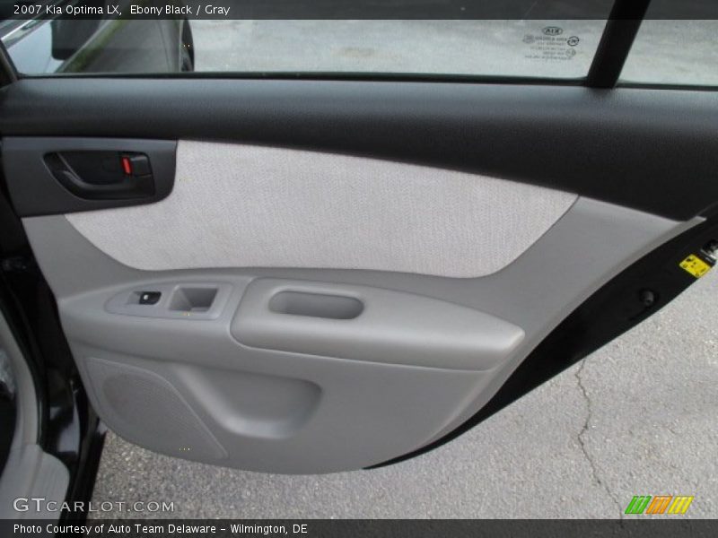 Ebony Black / Gray 2007 Kia Optima LX
