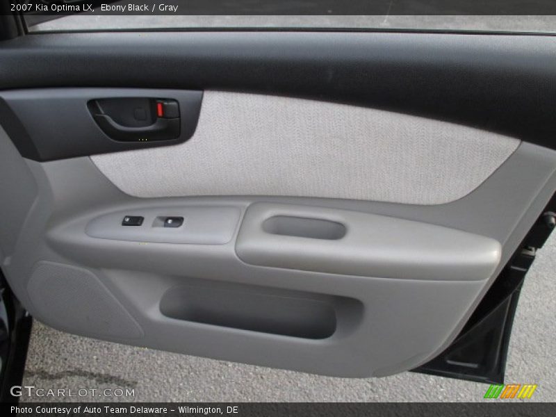 Ebony Black / Gray 2007 Kia Optima LX