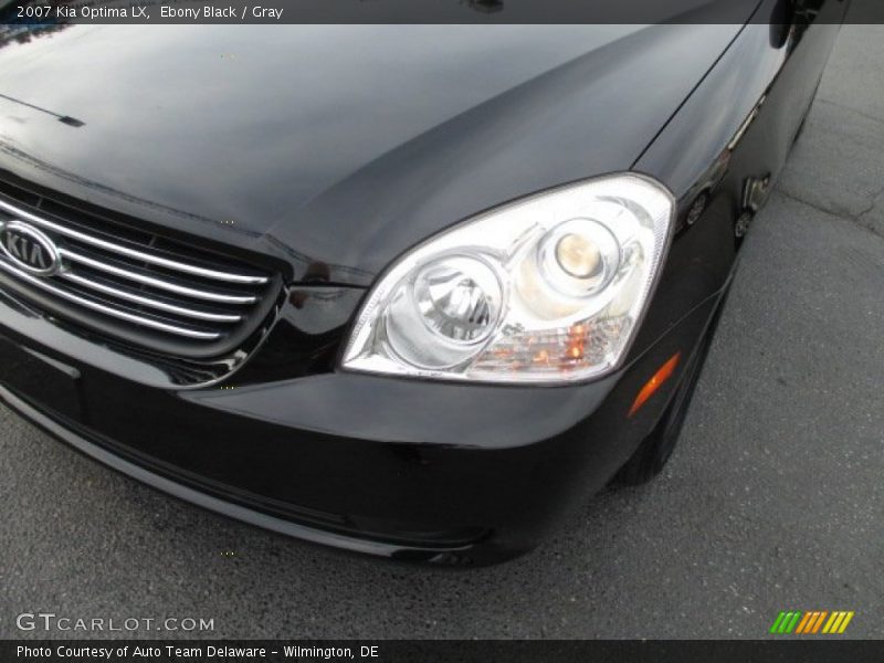 Ebony Black / Gray 2007 Kia Optima LX