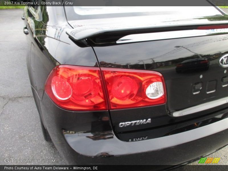 Ebony Black / Gray 2007 Kia Optima LX