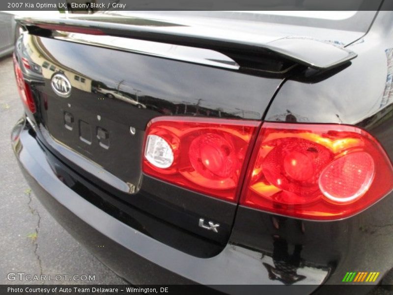 Ebony Black / Gray 2007 Kia Optima LX