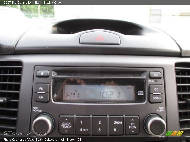 Ebony Black / Gray 2007 Kia Optima LX