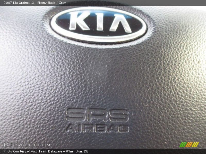 Ebony Black / Gray 2007 Kia Optima LX