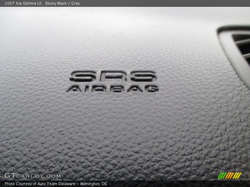 Ebony Black / Gray 2007 Kia Optima LX