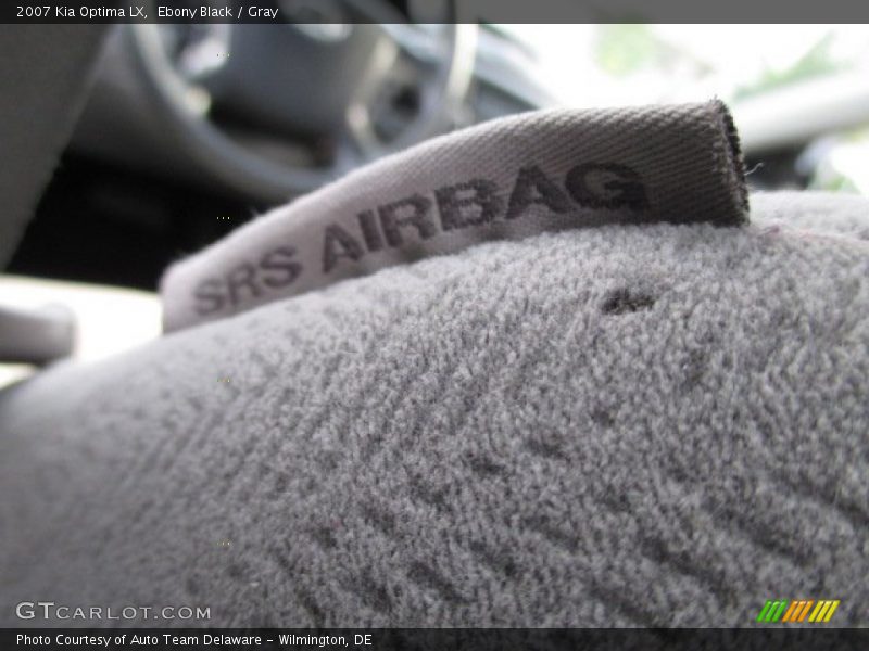 Ebony Black / Gray 2007 Kia Optima LX