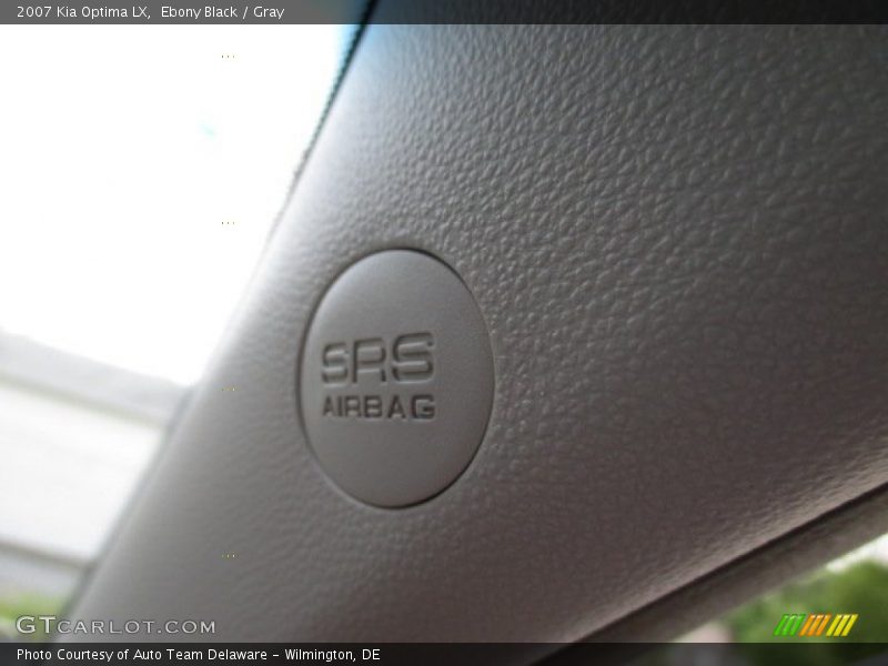 Ebony Black / Gray 2007 Kia Optima LX