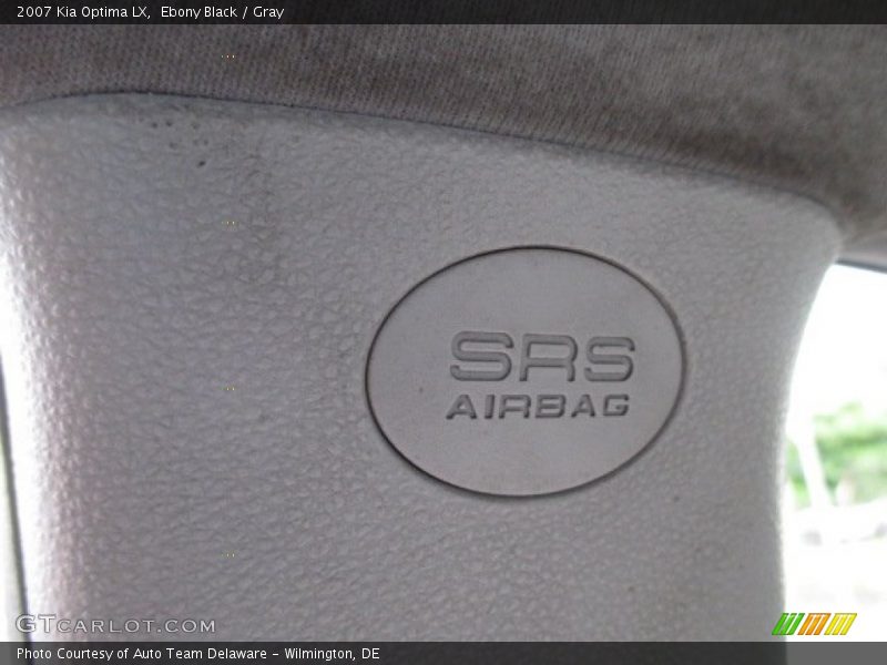 Ebony Black / Gray 2007 Kia Optima LX