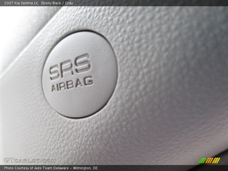 Ebony Black / Gray 2007 Kia Optima LX