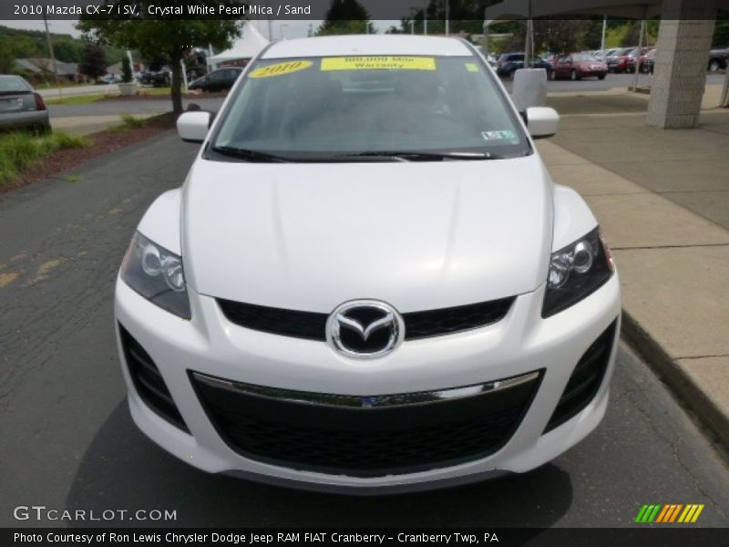 Crystal White Pearl Mica / Sand 2010 Mazda CX-7 i SV