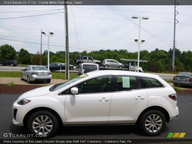 Crystal White Pearl Mica / Sand 2010 Mazda CX-7 i SV