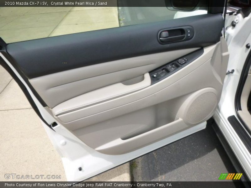 Crystal White Pearl Mica / Sand 2010 Mazda CX-7 i SV