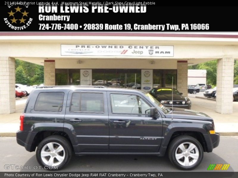Maximum Steel Metallic / Dark Slate Gray/Light Pebble 2014 Jeep Patriot Latitude 4x4