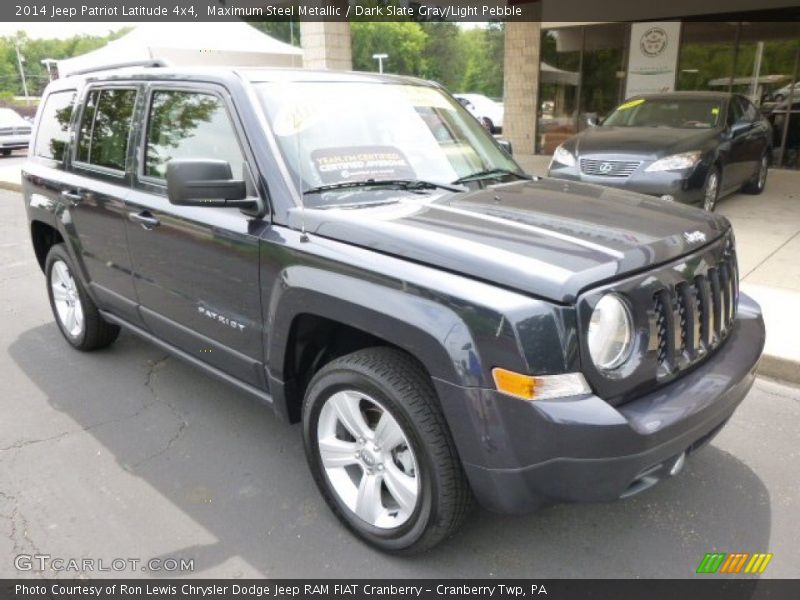 Maximum Steel Metallic / Dark Slate Gray/Light Pebble 2014 Jeep Patriot Latitude 4x4