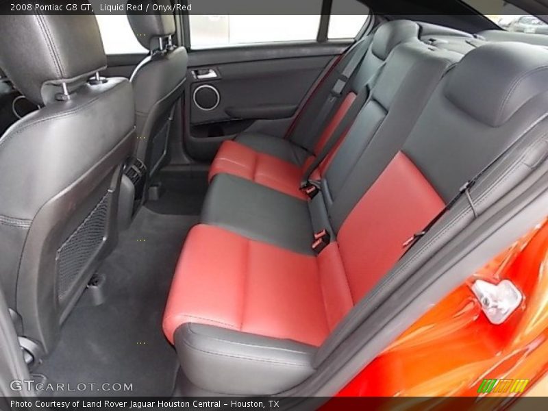 Liquid Red / Onyx/Red 2008 Pontiac G8 GT