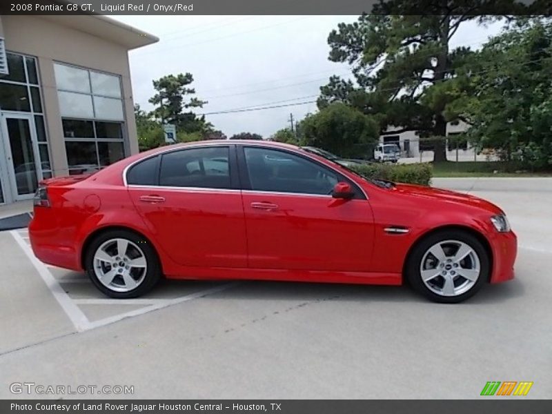 Liquid Red / Onyx/Red 2008 Pontiac G8 GT