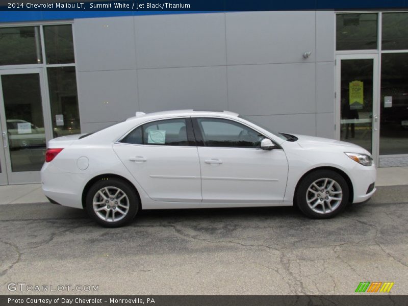 Summit White / Jet Black/Titanium 2014 Chevrolet Malibu LT