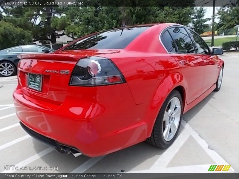 Liquid Red / Onyx/Red 2008 Pontiac G8 GT