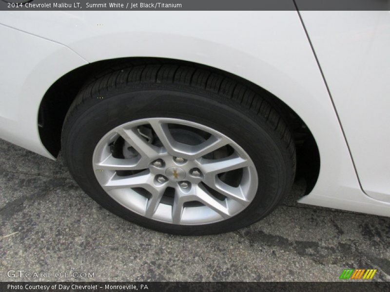 Summit White / Jet Black/Titanium 2014 Chevrolet Malibu LT