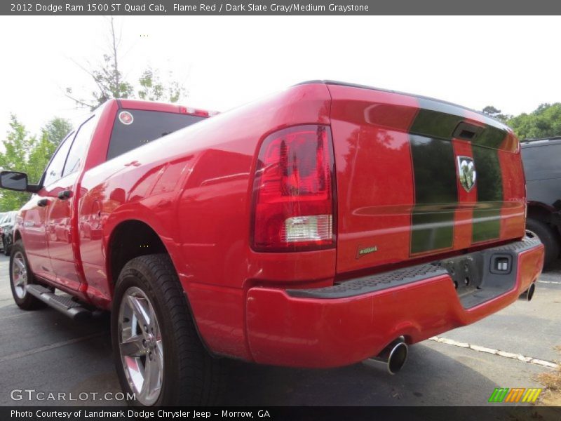 Flame Red / Dark Slate Gray/Medium Graystone 2012 Dodge Ram 1500 ST Quad Cab