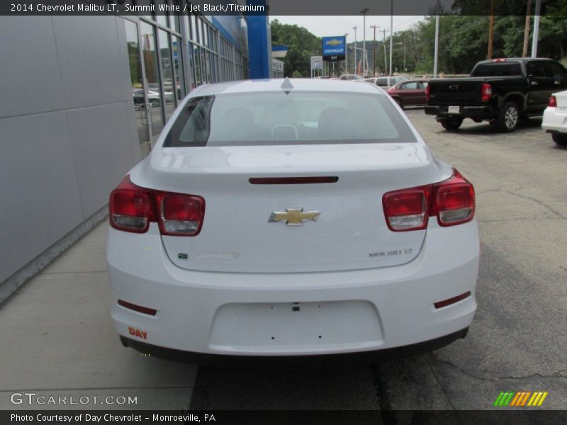 Summit White / Jet Black/Titanium 2014 Chevrolet Malibu LT