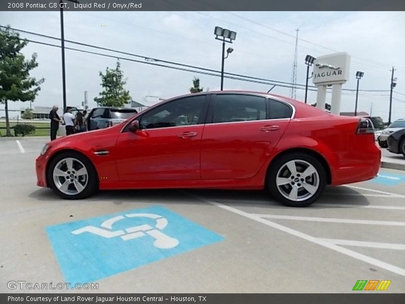 Liquid Red / Onyx/Red 2008 Pontiac G8 GT