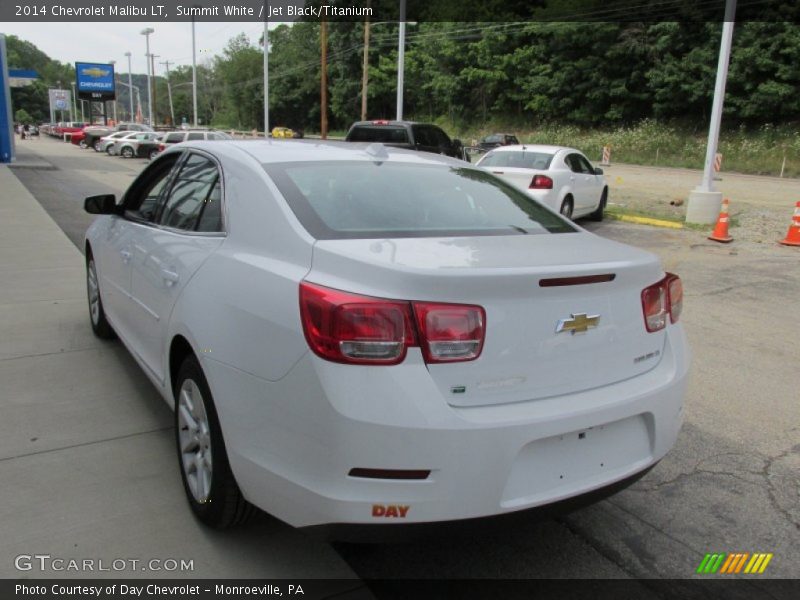 Summit White / Jet Black/Titanium 2014 Chevrolet Malibu LT