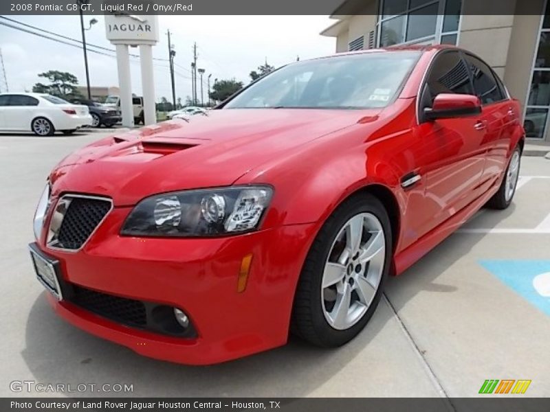 Liquid Red / Onyx/Red 2008 Pontiac G8 GT