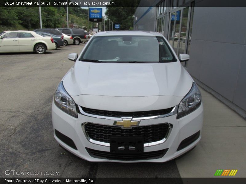 Summit White / Jet Black/Titanium 2014 Chevrolet Malibu LT