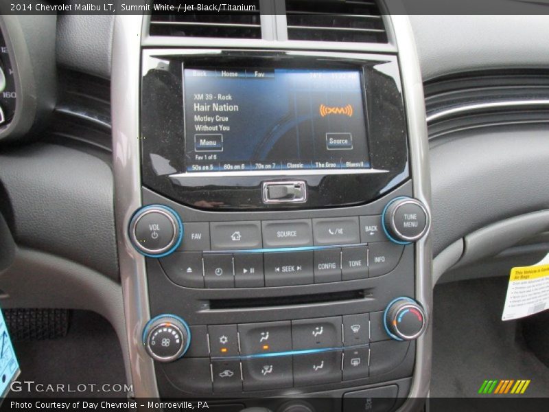 Summit White / Jet Black/Titanium 2014 Chevrolet Malibu LT