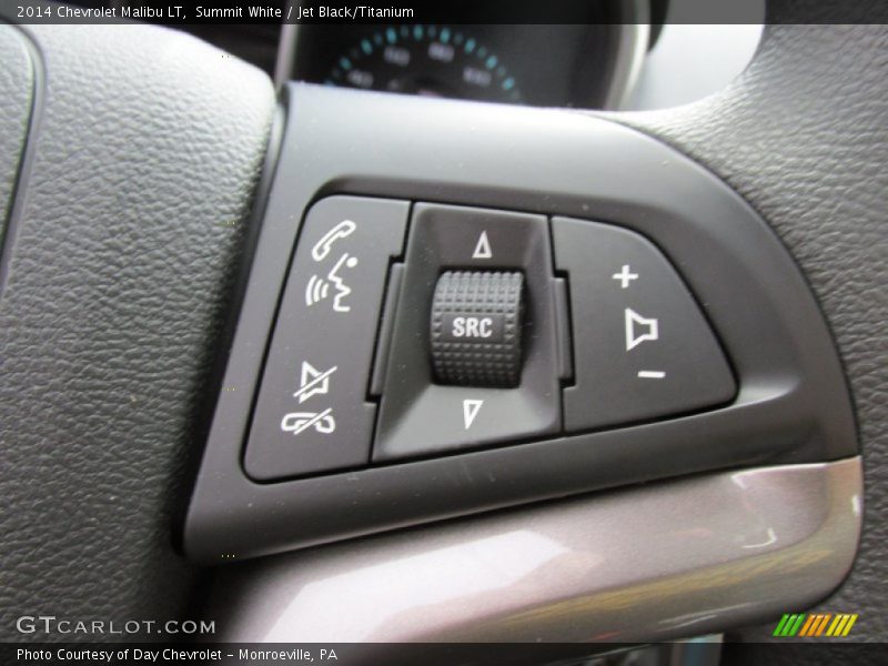 Summit White / Jet Black/Titanium 2014 Chevrolet Malibu LT