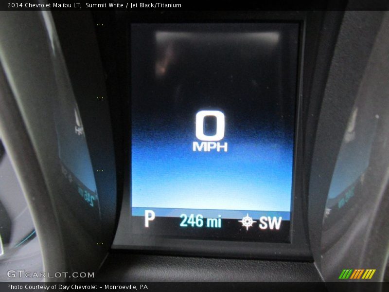 Summit White / Jet Black/Titanium 2014 Chevrolet Malibu LT