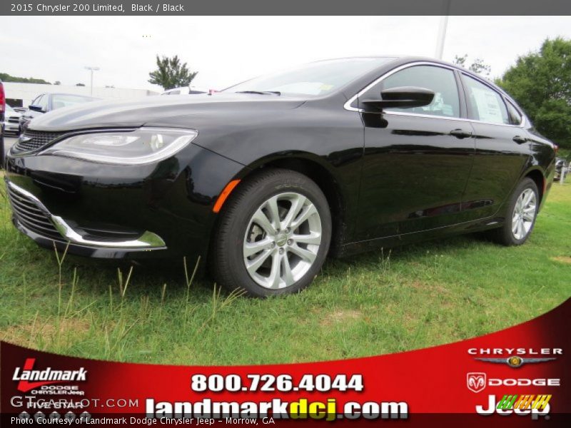 Black / Black 2015 Chrysler 200 Limited