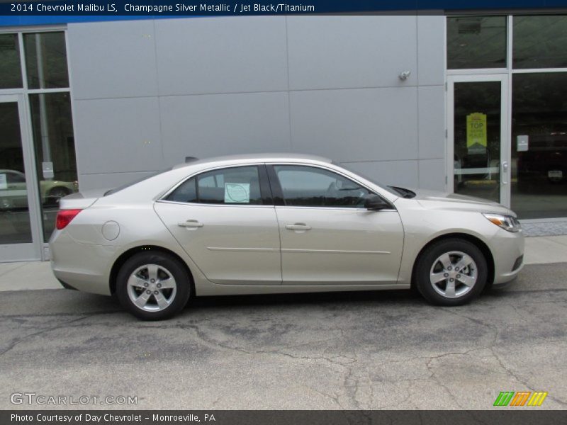 Champagne Silver Metallic / Jet Black/Titanium 2014 Chevrolet Malibu LS