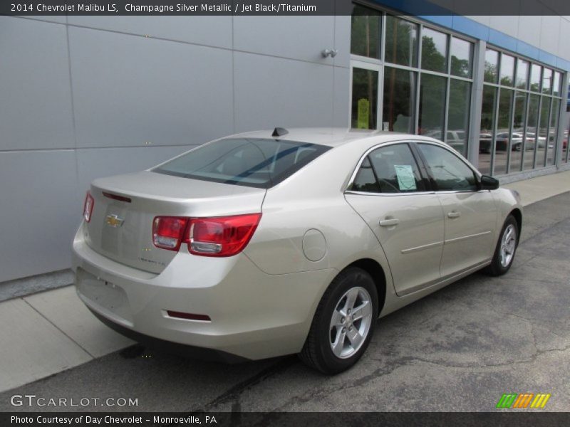 Champagne Silver Metallic / Jet Black/Titanium 2014 Chevrolet Malibu LS