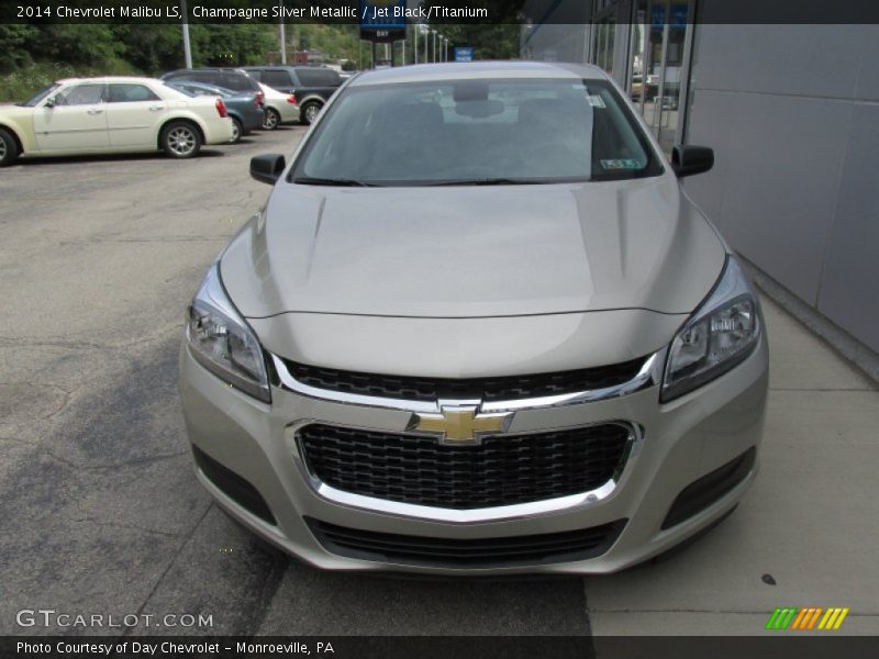 Champagne Silver Metallic / Jet Black/Titanium 2014 Chevrolet Malibu LS