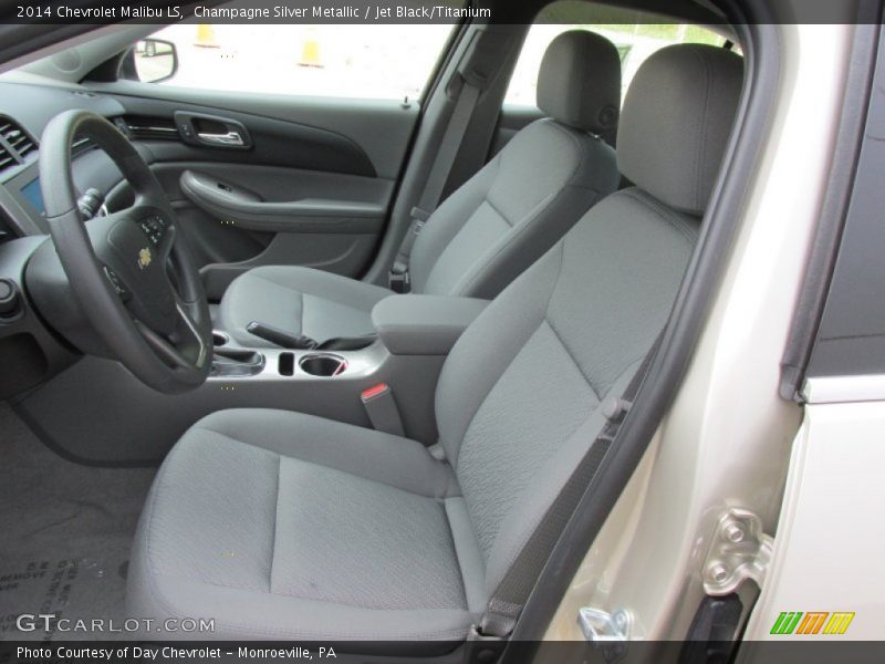 Champagne Silver Metallic / Jet Black/Titanium 2014 Chevrolet Malibu LS