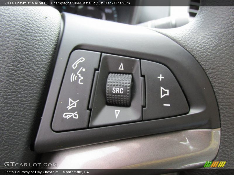 Champagne Silver Metallic / Jet Black/Titanium 2014 Chevrolet Malibu LS