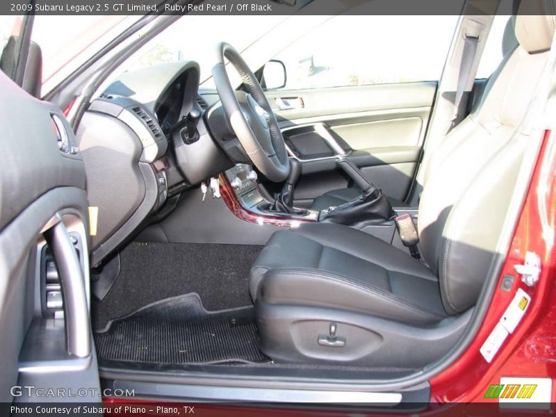 Ruby Red Pearl / Off Black 2009 Subaru Legacy 2.5 GT Limited