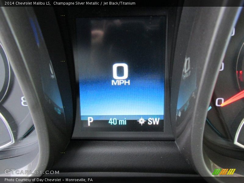 Champagne Silver Metallic / Jet Black/Titanium 2014 Chevrolet Malibu LS