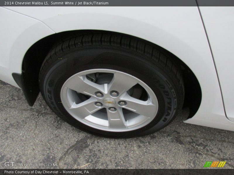 Summit White / Jet Black/Titanium 2014 Chevrolet Malibu LS