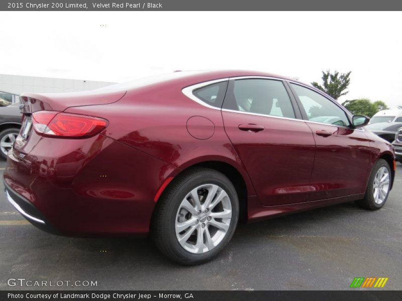 Velvet Red Pearl / Black 2015 Chrysler 200 Limited